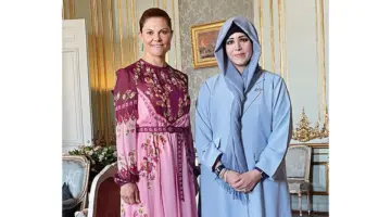 لطيفة بنت محمد تبحث مع ولية عهد السويد العلاقات الثنائية